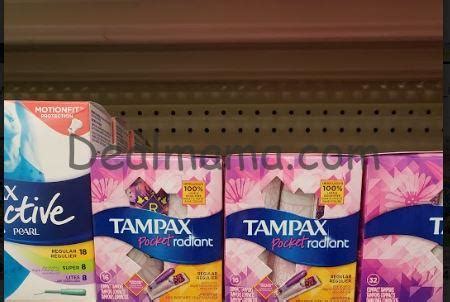 Always Radiant Or Infinity Pads Or Tampax Tampons Only At Rite