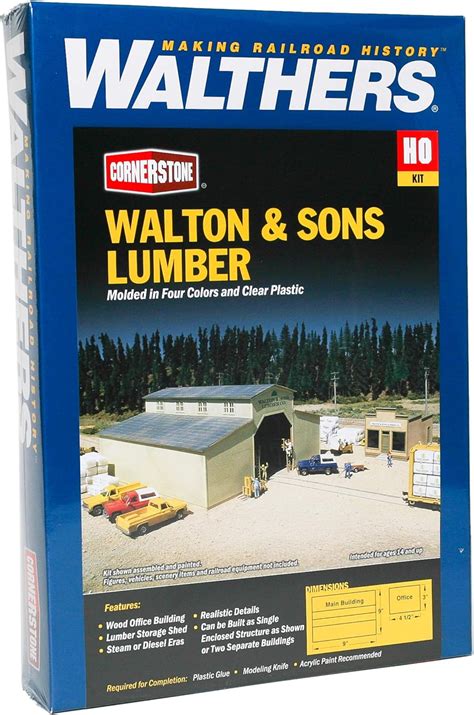 Walthers Cornerstone Series Kit Ho Scale Walton Sons Lumber Company