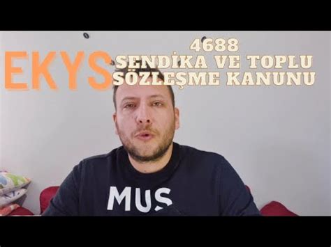 Ekys Say L Kamu G Revlileri Sendikalar Ve Toplu S Zle Me Kanunu