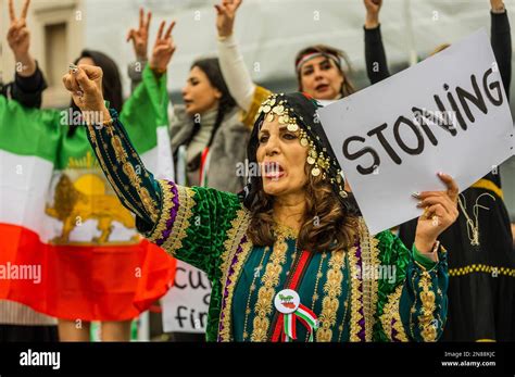 London Uk 11th Feb 2023 A Protest Under The Slogan “women Life