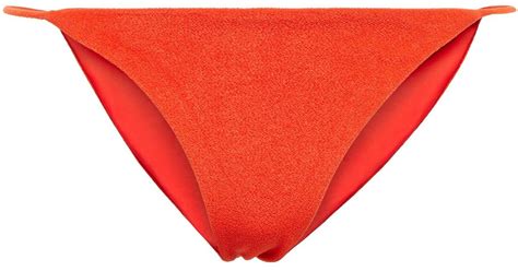 JADE Swim Bare Minimum Terry Bikini Bottoms In Red Lyst