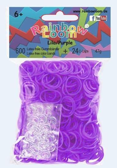 Rainbow Loom Gummibänder Lila kleinedingeladen de Geschenke und