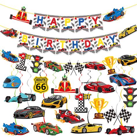 Buy Race Car Themed Birthday Party Decorations Race Car Party Hanging