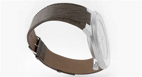 Skagen Stainless Steel Brown Leather Watch 3d Model 79 3ds Dae Fbx Obj Blend Free3d