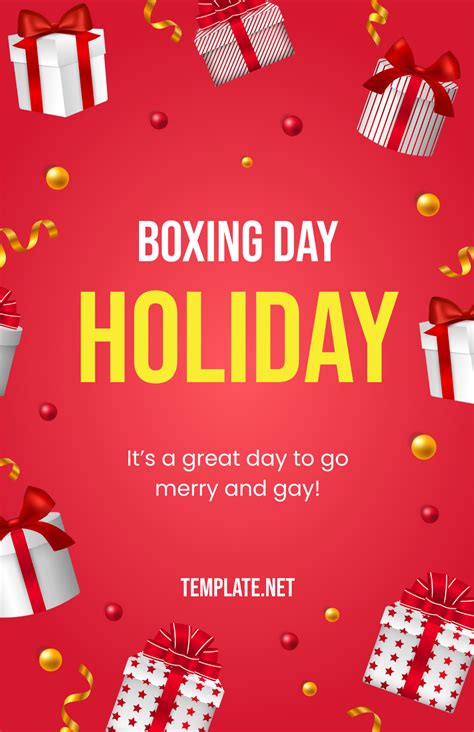 Free Boxing Day Holiday Poster Template - Edit Online & Download ...