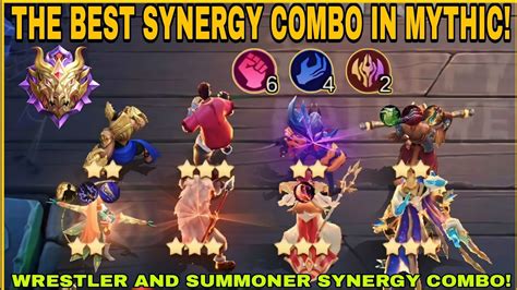 THE BEST SYNERGY COMBO IN MYTHIC WRESTLER AND SUMMONER SYNERGY COMBO