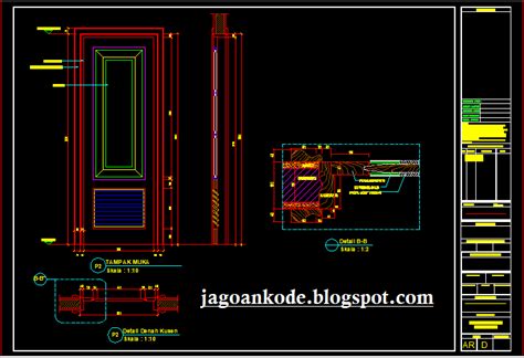 Detail Pintu Sliding Aluminium Cad Pintu Aluminium 0813 1015 7660