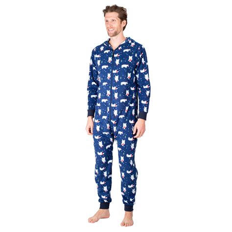 Sleephero Adult Onesie Men Cozy Christmas Holiday Mens Onsie Pajamas