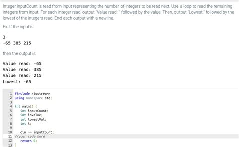 Solved Integer Inputcount Is Read From Input Representing Chegg