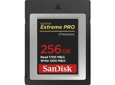 SANDISK Extreme Pro, CFexpress Speichertkarte, 256 GB, 1700 MB/s ...