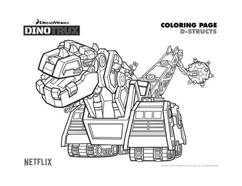 Dibujos Para Colorear De Dinotrux