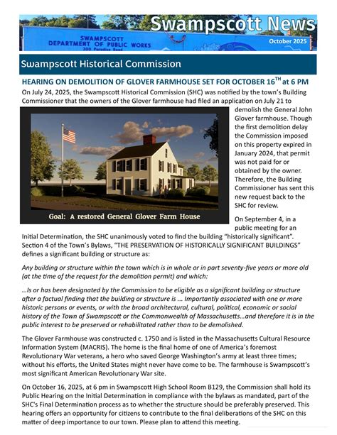 Save the Glover | Swampscott MA