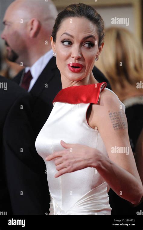 Angelina Jolie Arriving For The 69th Annual Golden Globe Awards