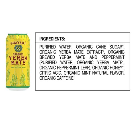 Guayaki Yerba Mate Enlighten Mint Organic 15 5oz