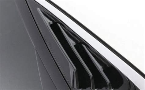 For Audi A3 S3 2014 2020 Glossy Black Rear Side Window Quarter Louver