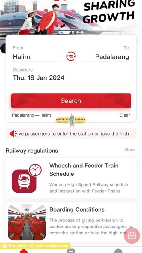 Cara Beli Tiket Kereta Cepat Whoosh AKUCHICHIE JOURNEY
