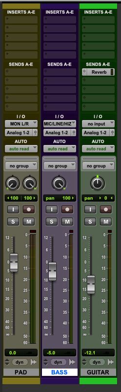 Track Coloring In Pro Tools