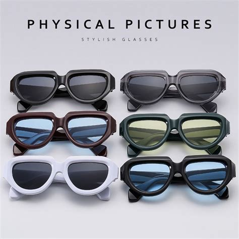 Hip Hop Retro Sunglasses Oval Goggle Eyewear Fashion Punk Sun Glasses