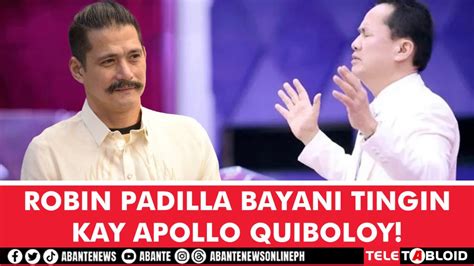 Robin Padilla Bayani Tingin Kay Apollo Quiboloy Abante Tnt