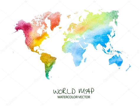 Watercolor World Map