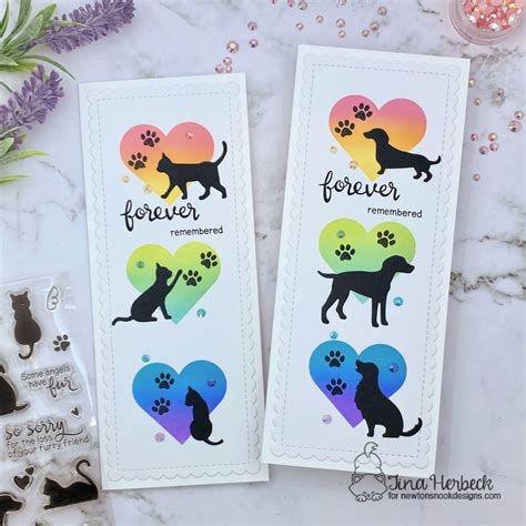 Handmade Pet Sympathy Card With Rainbow Bridge Of Paw Prints Etsy Artofit