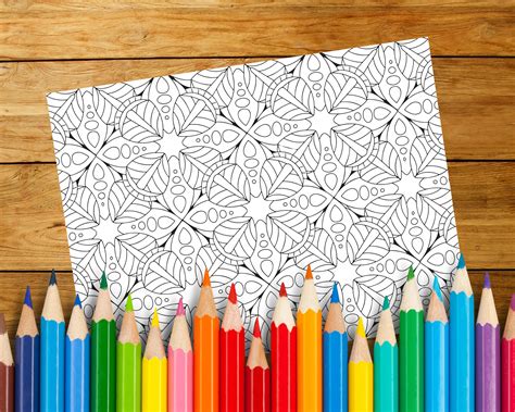 Giant Coloring Poster Mandala Coloring Poster Adult Coloring - Etsy