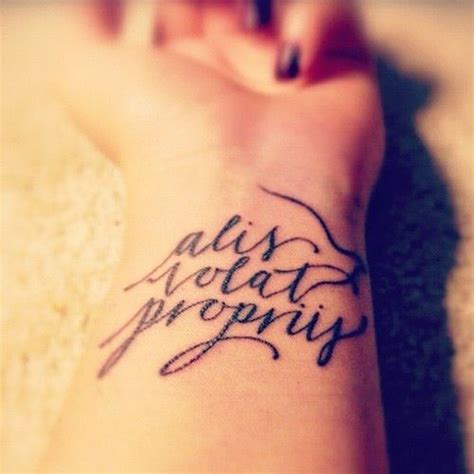 Alis Volat Propriis Tattoo Ink Tattoo Tattoos Trendy Tattoos