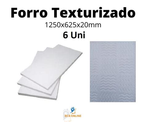 Forro de Isopor Texturizado Antichamas Kit 6 Peças RCAPLACAS