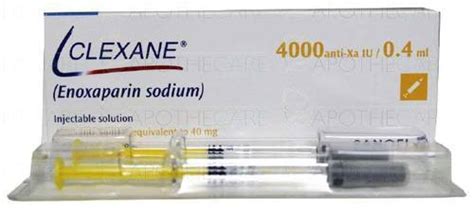 Clexane 40 Mg04 Ml Enoxaparin Injection At Rs 380piece Clexane