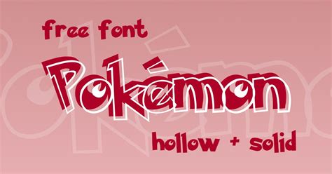 Pokémon Free Pokemon Font Masterbundles