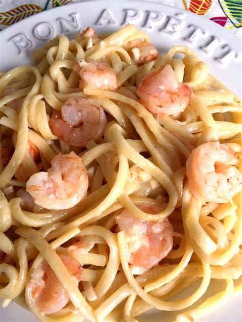 Creamy Shrimp Scampi With Linguini