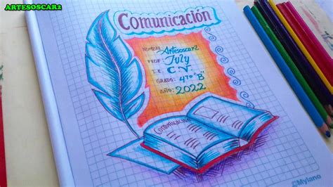 Carátulas de Comunicación Diseños creativos y funcionales para tus