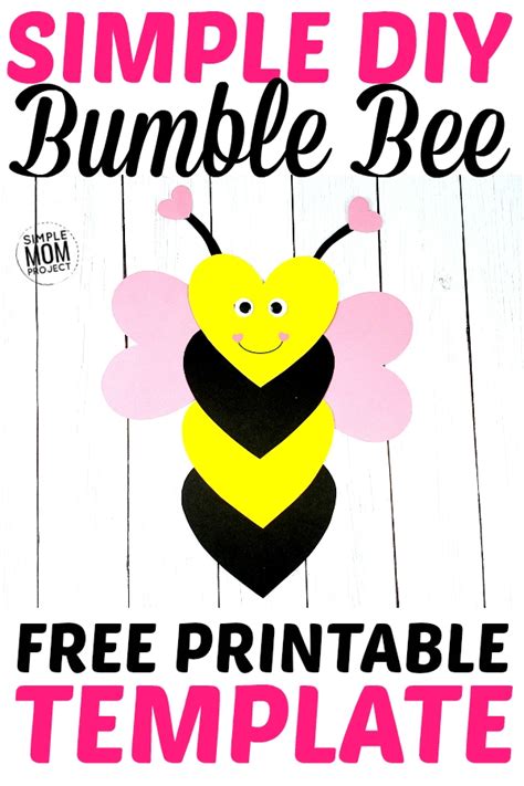 Free Printable Bumble Bee Template – Simple Mom Project