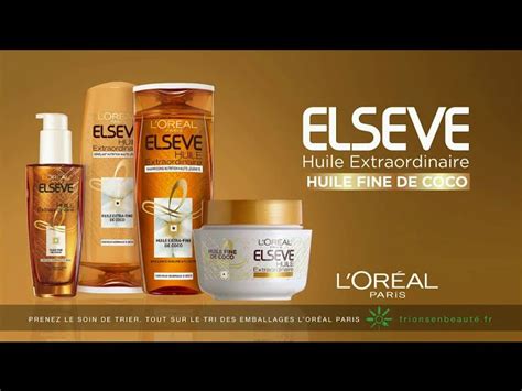 Advertising Elseve Range Extraordinary Extra Fine Coconut Oil L Or Al