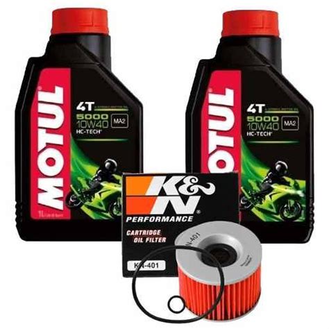 Kit Filtro Leo K N Lts Motul W Ninja C Anel Submarino