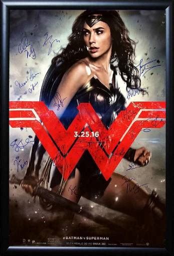 Batman Vs Superman Wonder Woman Signed Movie Poster Sep 16 2018