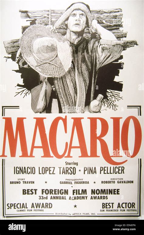 MACARIO, US poster, Ignacio Lopez Tarso, 1960 Stock Photo, Royalty Free Image: 72387161 - Alamy