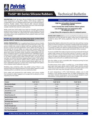 Tinsil Series Silicone Rubbers Pdf