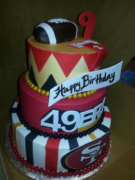 49Ers. Loved making this cake! | 49ers cake, 49ers birthday party, Cake ...