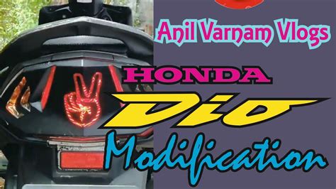 Honda Dio Modify Sticker Work Dio Brake Light Sticker Work Youtube