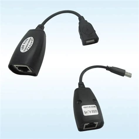 New Usb Utp Extender Adapter Over Single Rj45 Ethernet Cat5e 6 Cable Up To 150ft July202 In