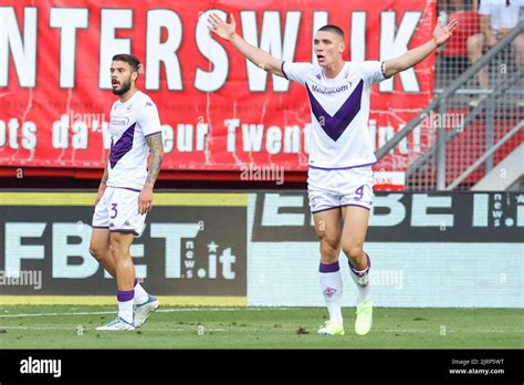 Enschede Netherlands August Nikola Milenkovic Of Acf Fiorentina