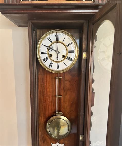 Antiques Atlas Large Victorian Carved Walnut Vienna Wall Clock