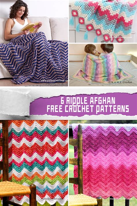 6 Amazing Ripple Afghan Crochet Patterns Free