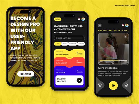 E Learning Mobile Ios Application Figma Community