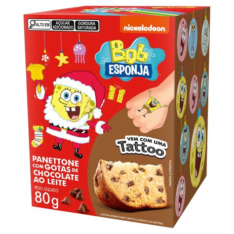 Mini Panettone Casa Su A Bob Esponja Gotas Chocolate G Trimais