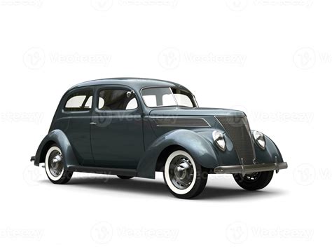 Old vintage dark metallic blue car 31198873 Stock Photo at Vecteezy