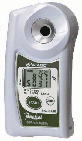 Atago Pal Bx Ri Digital Handheld Pocket Dual Scale Refractometer