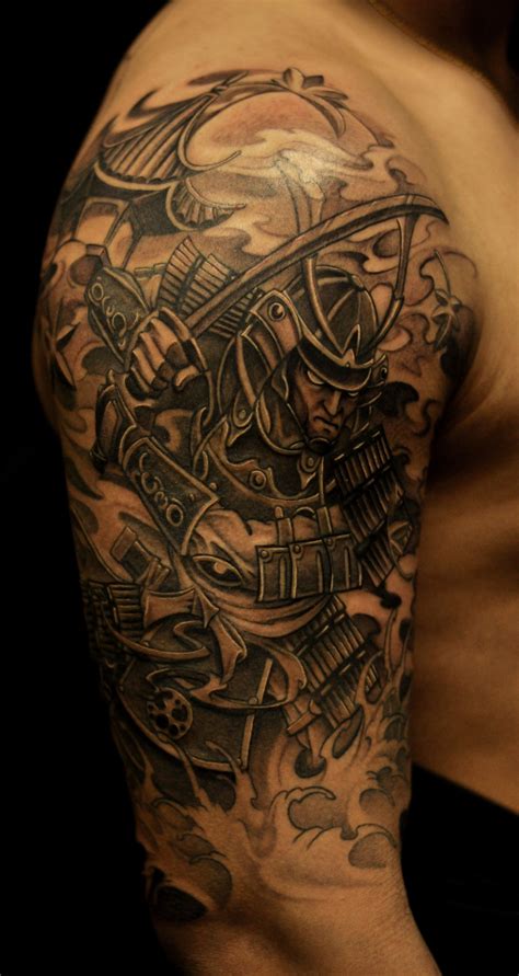 Pin By Mk On Tattoos Half Sleeve Tattoos Designs Samurai Tattoo