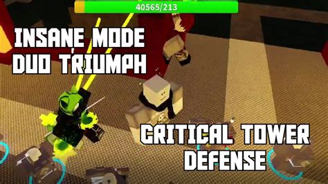 Critical Tower Defense V Insane Mode Duo Triumph Uncut